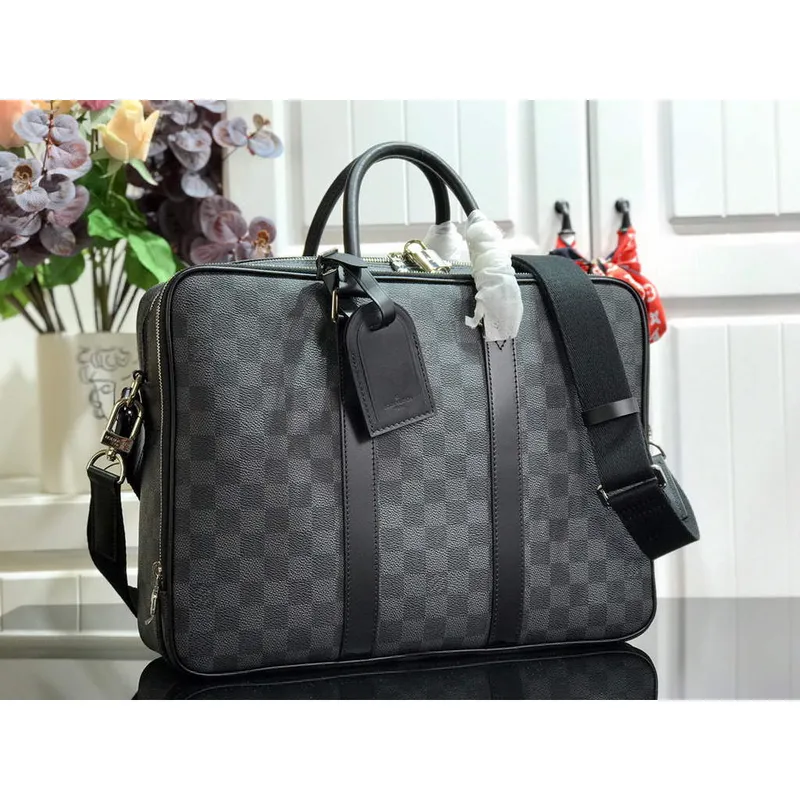 Louis Vuitton N40007 LV M43423 Porte Documents Voyage Damier