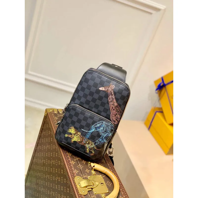 LV N45277 Louis Vuitton Avenue Slingbag Černá