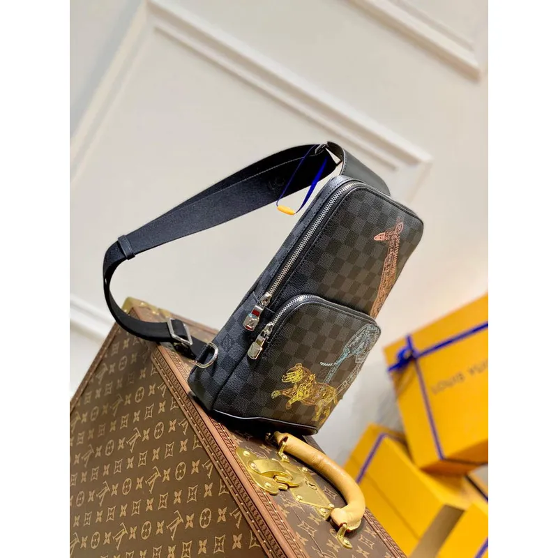 LV N45277 Louis Vuitton Avenue Slingbag Černá