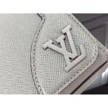 LV M30808 Louis Vuitton Nová taška přes rameno s klopou, šedá