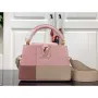 LV M59268 Louis Vuitton Capucines Mini Kabelka M59269 Růžová
