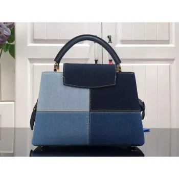 LV M59269 Louis Vuitton Capucines BB Kabelka Modrá