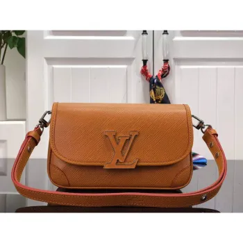 LV M59459 Louis Vuitton Buci Crossbody Bag M59460 Zlatá Miel Hnědá
