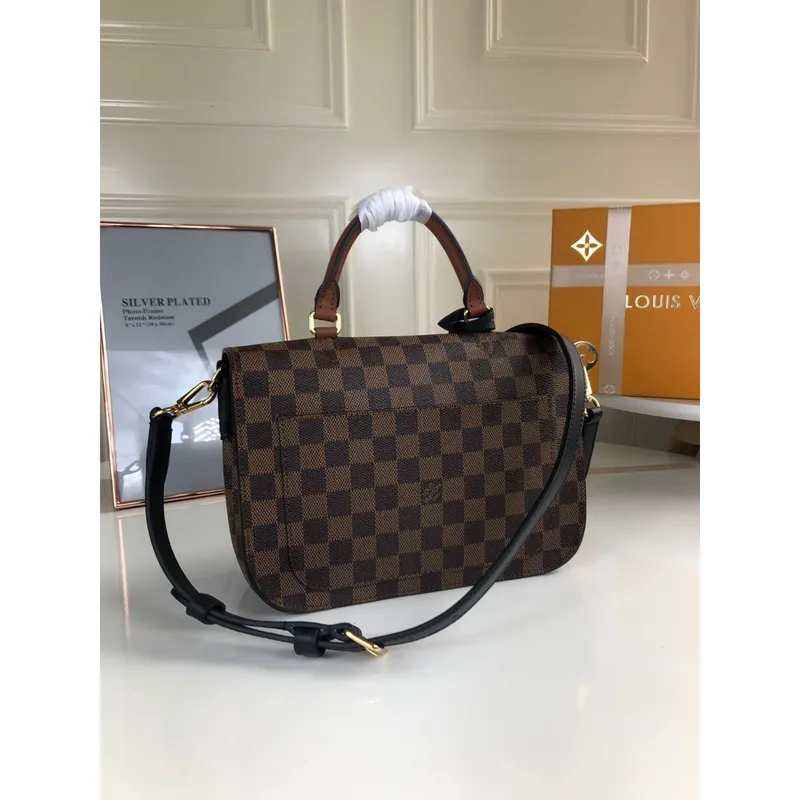 Louis Vuitton N40148 LV Trendy Crossbody Bag Damier Ebene Černá