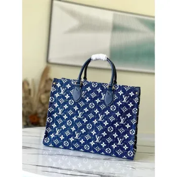 Louis Vuitton M59608 OnTheGo MM Tote taška Monogram Modrá