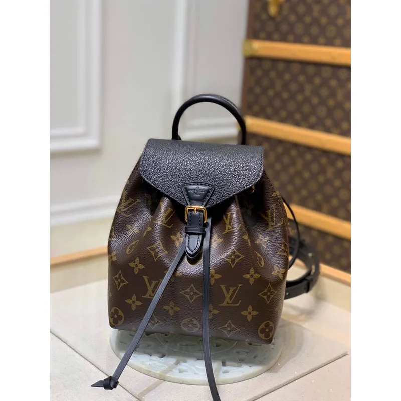 Louis Vuitton M45516 LV M45502 Montsouris BB monogram černá