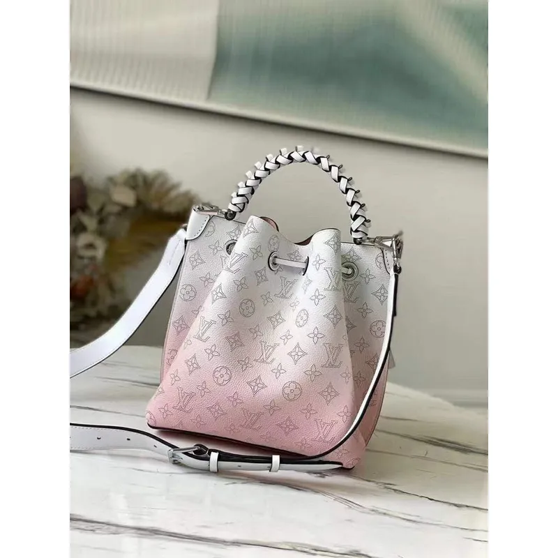 LV M58483 Louis Vuitton M58788 Muria M57853 Mahina kůže růžová