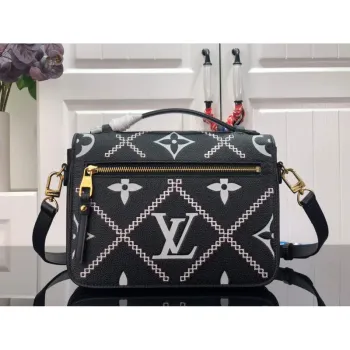 Louis Vuitton M46028 LV M46018 Pochette Metis Monogram Černá