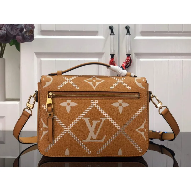 Louis Vuitton M46018 LV M46028 Pochette Metis Monogram Arizona Hnědá