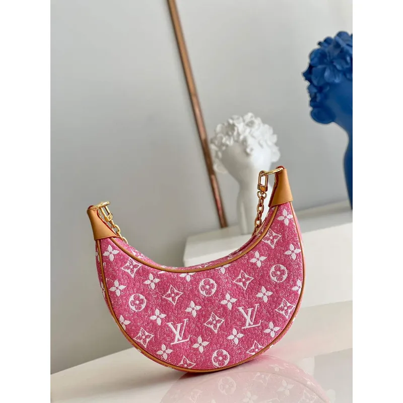 LV M81166 Louis Vuitton Loop Bag Růžová