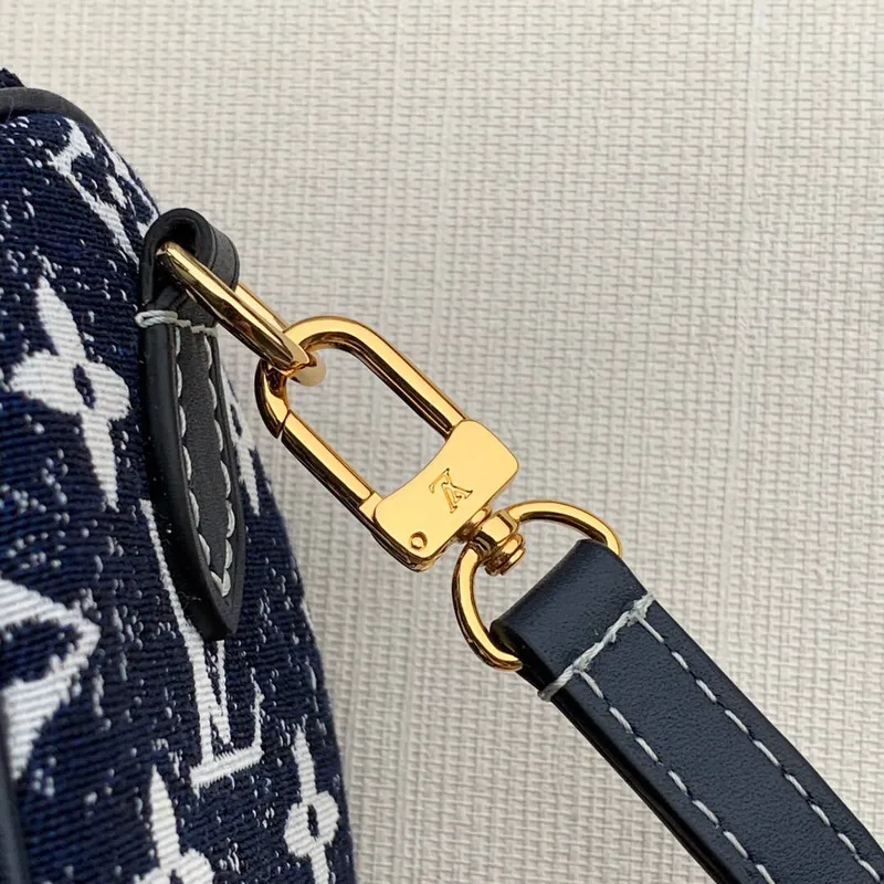 LV M81168 Louis Vuitton Nano Speedy Denim Kožená Taška
