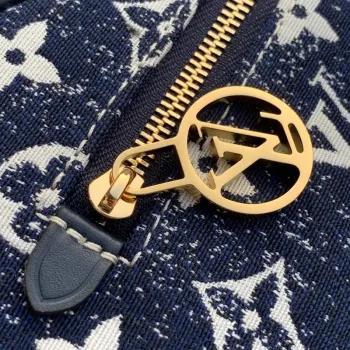 LV M81166 Louis Vuitton Loop Monogram Denim Kožená Taška
