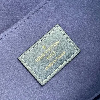 LV M59631 Louis Vuitton Dauphine MM Denim Kožená Taška