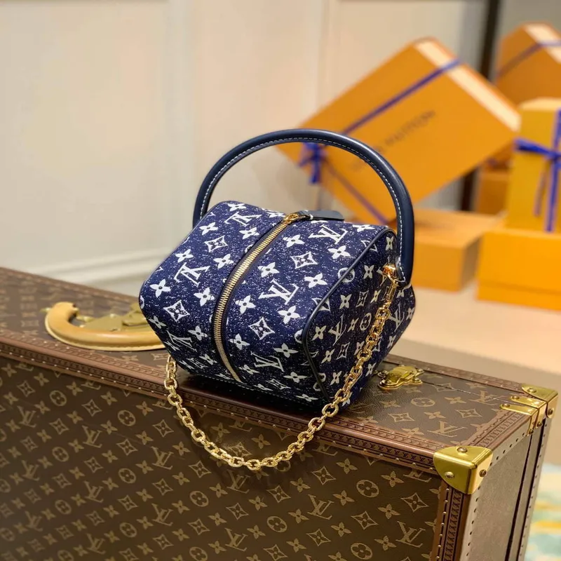 LV M59611 Taška Louis Vuitton Square Denim Leather