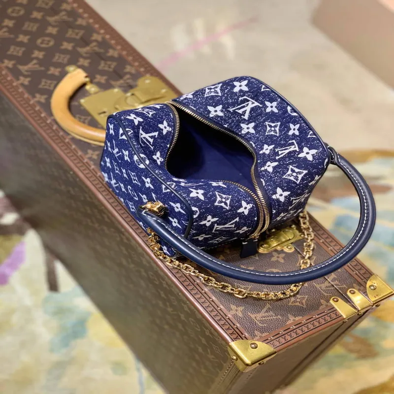 LV M59611 Taška Louis Vuitton Square Denim Leather