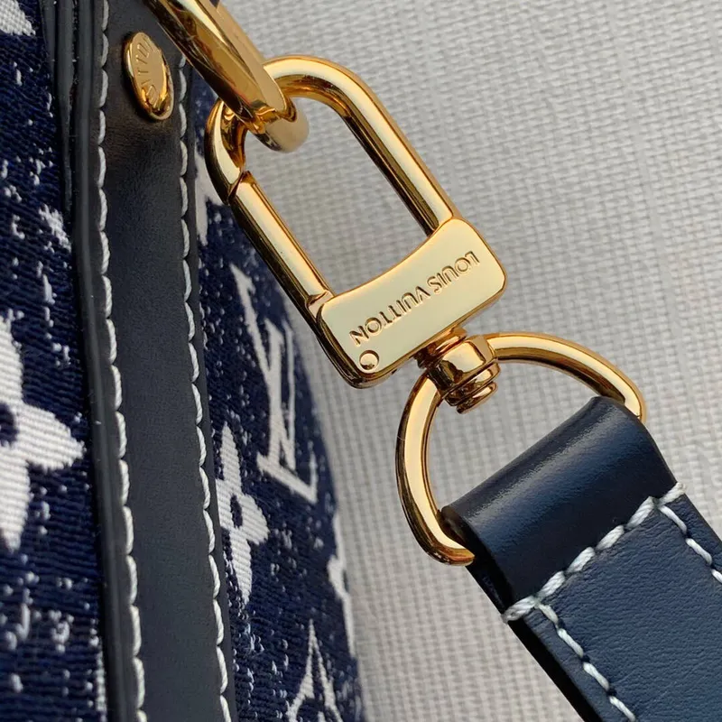 LV M59609 Louis Vuitton Speedy Bandouliere 25 Džínová kožená taška