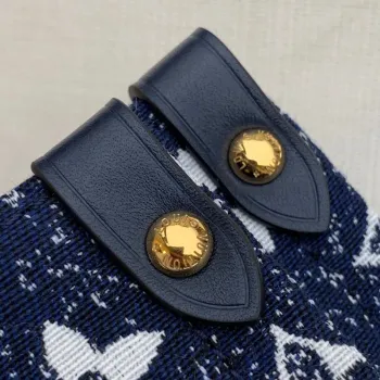 LV M59608 Louis Vuitton Onthego MM Džínová kožená taška