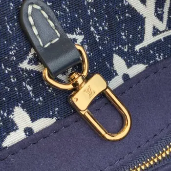 LV M59608 Louis Vuitton Onthego MM Džínová kožená taška