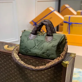 LV M59009 Louis Vuitton Speedy Bandouliere 25 Taška M59008 Khaki Zelená