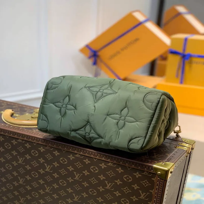 LV M59009 Louis Vuitton Speedy Bandouliere 25 Taška M59008 Khaki Zelená
