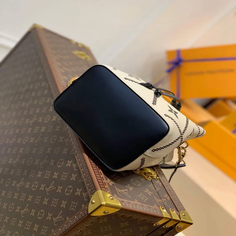 LV M46023 Louis Vuitton NéONOé BB Kabela Béžová