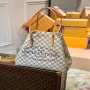 LV N41375 Louis Vuitton Dvoubarevná kostkovaná azurová tištěná taška Cabas MM