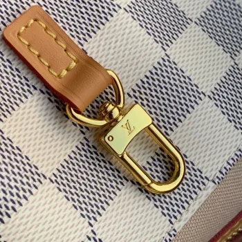 LV N41375 Louis Vuitton Dvoubarevná kostkovaná azurová tištěná taška Cabas MM