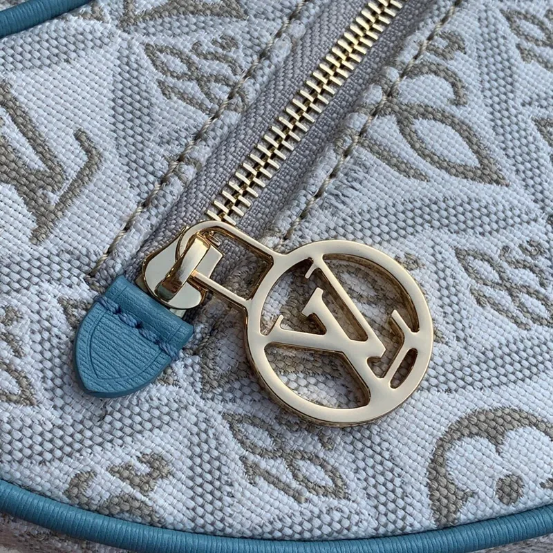 LV M81094 Louis Vuitton Loop Bag Ecru / Modrá
