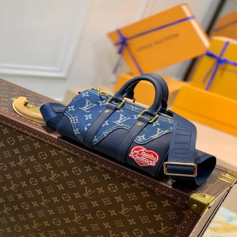 LV M81011 Louis Vuitton Keepall XS Taška M81010 Modrá