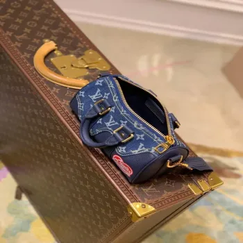 LV M81011 Louis Vuitton Keepall XS Taška M81010 Modrá