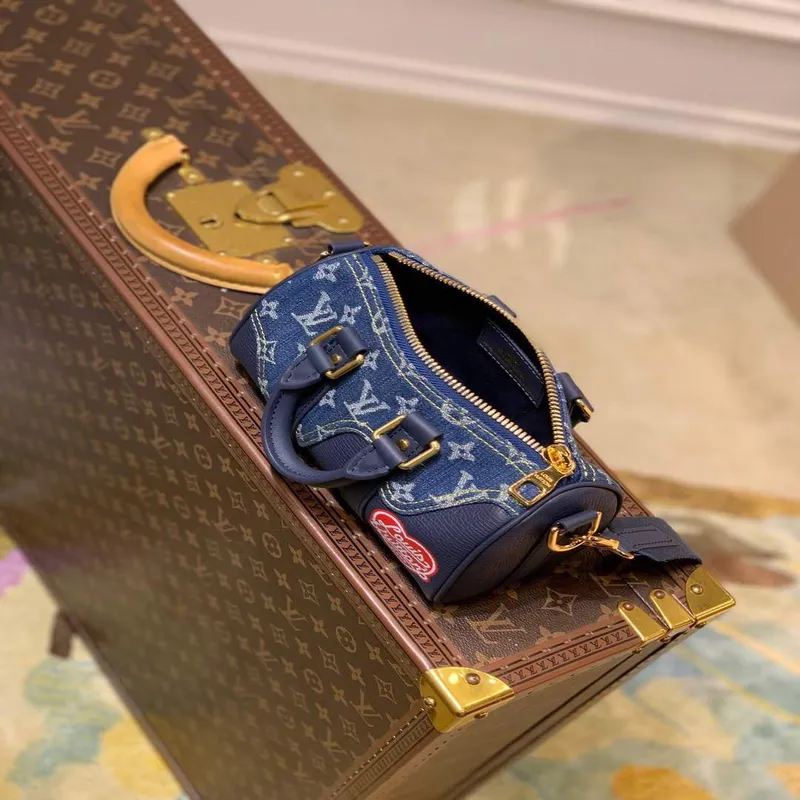LV M81011 Louis Vuitton Keepall XS Taška M81010 Modrá