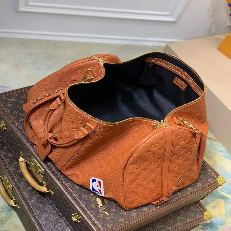 LV M57973 Louis Vuitton LVxNBA Keepall Bandouliere 55 Taška