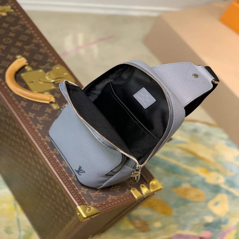 LV M30801 Louis Vuitton Avenue Sling Bag M30803 Šedá