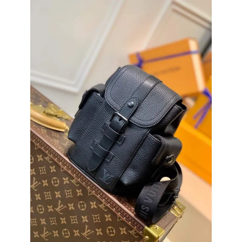 LV M58495 Louis Vuitton Christopher XS Taška Černá M58493