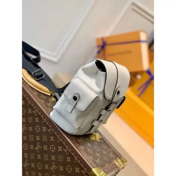 LV M58493 Louis Vuitton Christopher XS Taška Bílá M58495