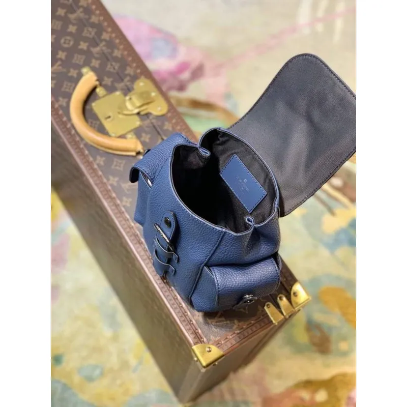 LV M58493 Louis Vuitton Christopher XS Taška Modrá M58495
