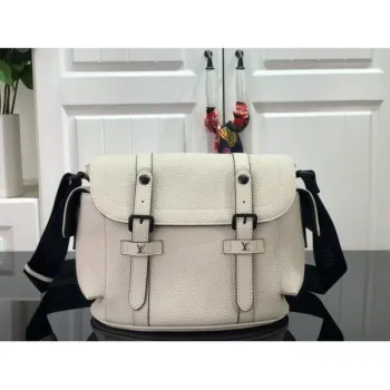 LV M58475 Louis Vuitton Christopher Messenger Bag Bílá M58476