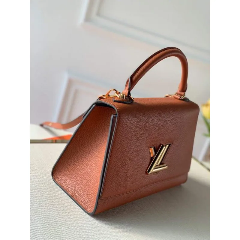 LV M57897 Louis Vuitton Twist One Handle PM Taška M57214 Hnědá