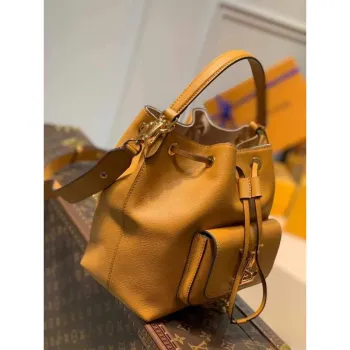 LV M57689 Louis Vuitton Lockme Bucket Bag M57687 M57688 Arizona Beige