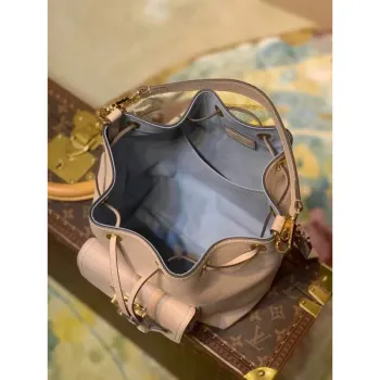 LV M57688 Louis Vuitton Lockme Bucket Bag M57687 M57689 Greige