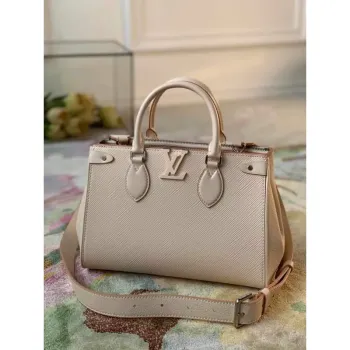 LV M57681 Louis Vuitton Grenelle Tote PM M57680 Křemen Bílá