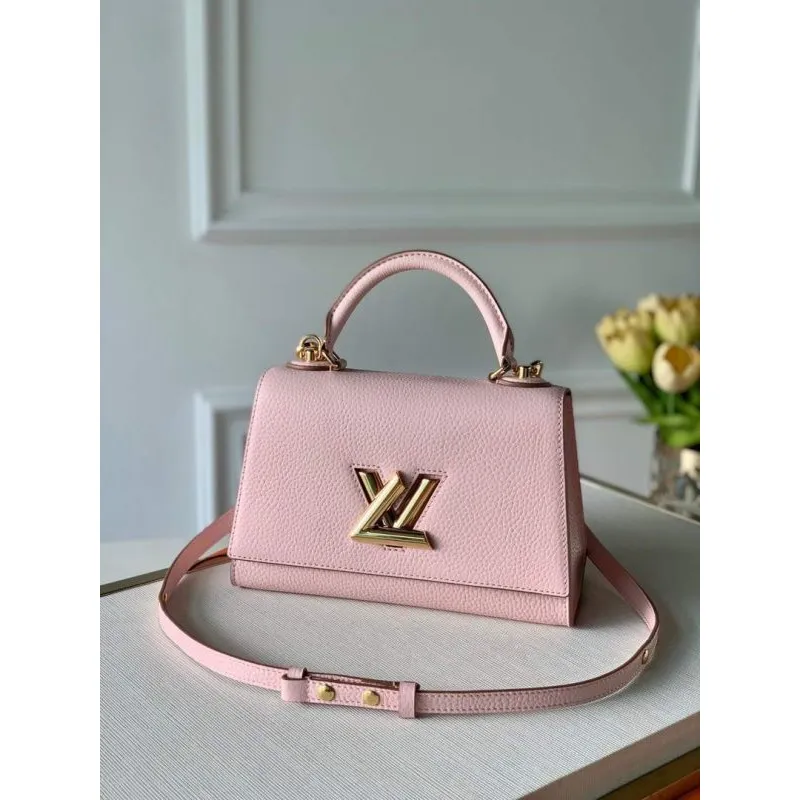 LV M57214 Louis Vuitton Twist One Handle PM Taška M57897 Greige