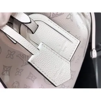 LV M58483 Louis Vuitton Muria Mahina Bucket Bag Sněhově bílá