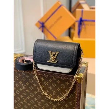 LV M58557 Louis Vuitton Lockme Tender Bag M58555 M58554 Černá