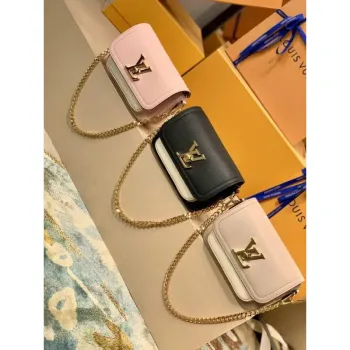 LV M58557 Louis Vuitton Lockme Tender Bag M58555 M58554 Černá