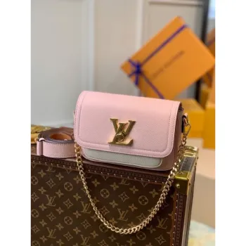 LV M58555 Louis Vuitton Lockme Tender Bag M58557 M58554 Růžová
