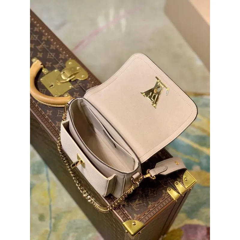 LV M58554 Louis Vuitton Lockme Tender Bag M58557 M58555 Greige
