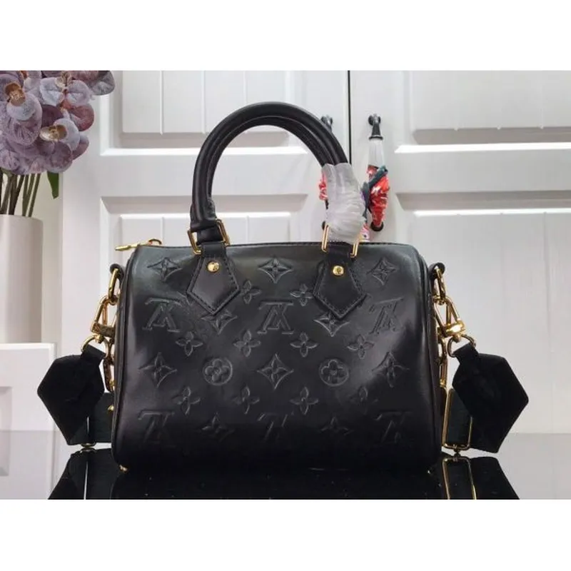 LV M58631 Louis Vuitton Speedy Bandouliere 22 Taška Černá