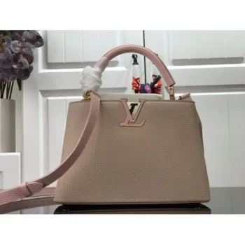 LV N98387 Louis Vuitton Capucines BB Kabelka Šedá Růžová