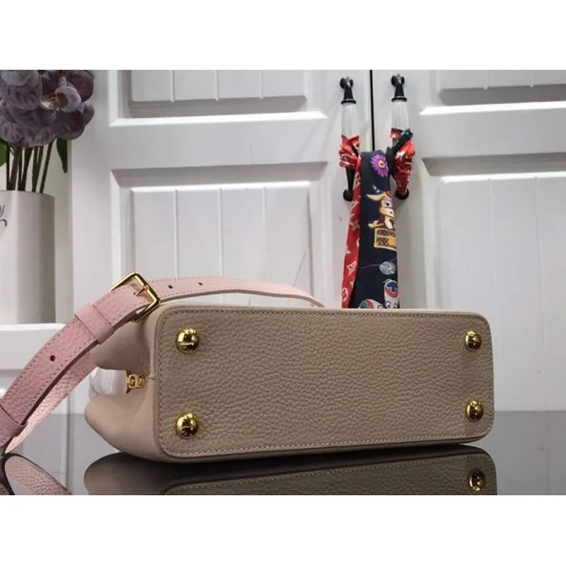 LV N98387 Louis Vuitton Capucines BB Kabelka Šedá Růžová